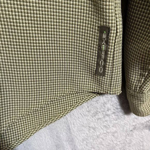 EXOFFICIO Men‎ Green Button Front Heavy Fabric Long Sleeve Shirt Size M - Picture 4 of 7